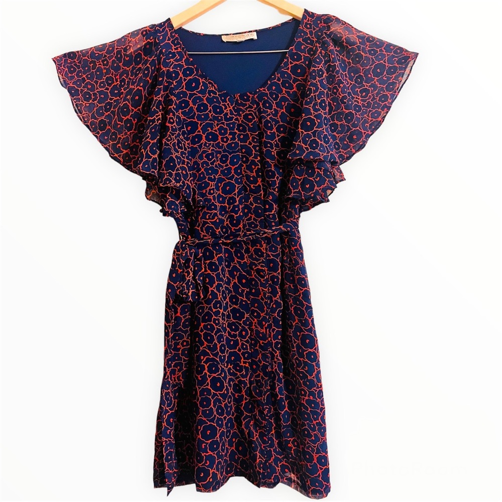 Francesca’s Flowy Dress with Butterfly Sleeves